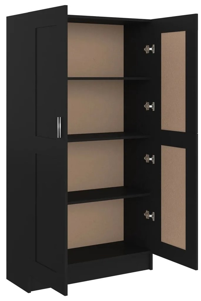 Estante 82,5x30,5x150 cm derivados de madeira preto