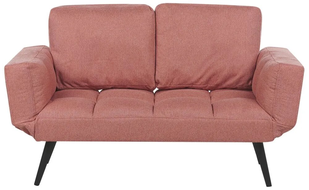 Sofá-cama em tecido rosa BREKKE Beliani