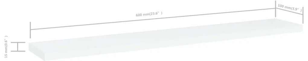 Prateleiras para estante 4 pcs derivados de madeira branco