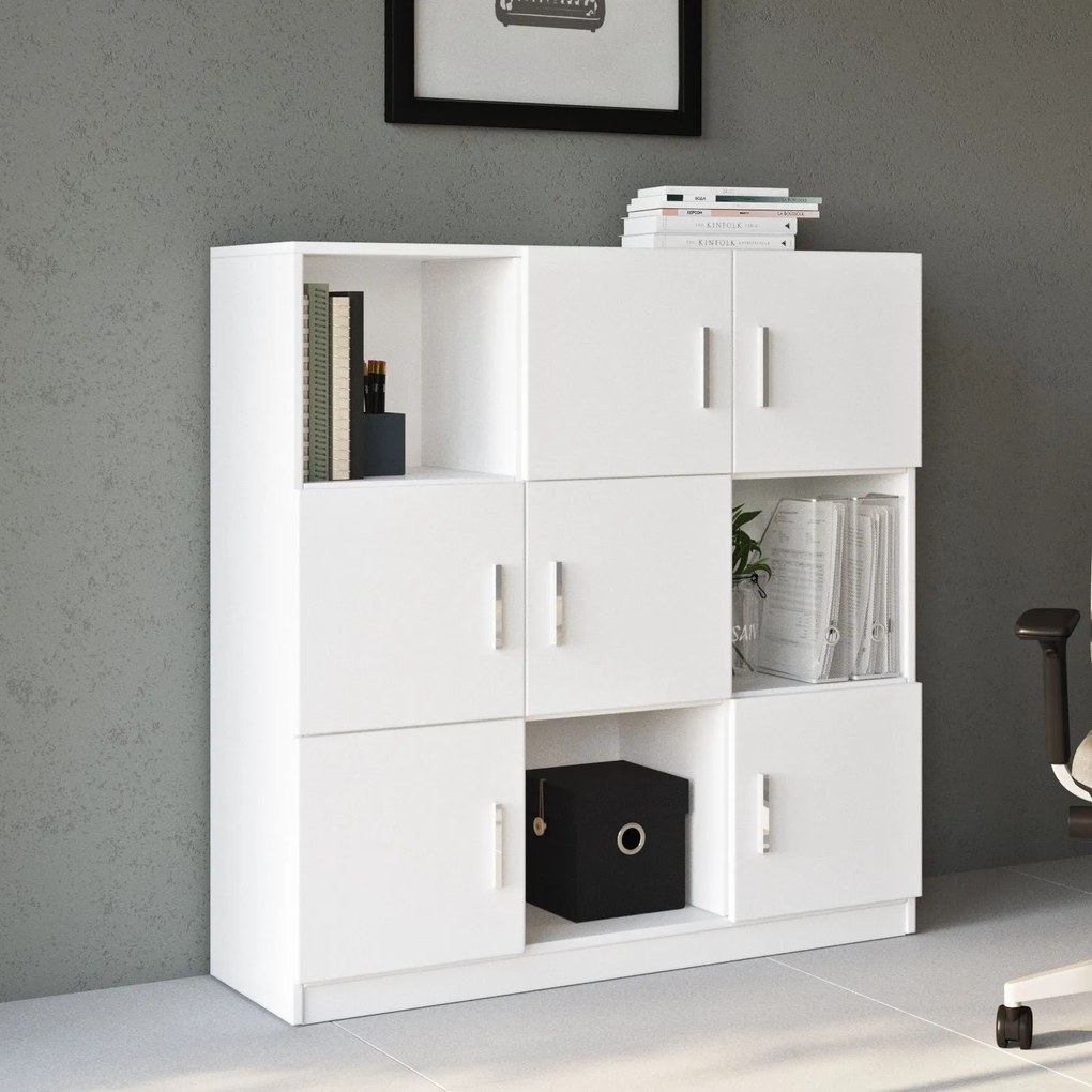 Armário Multiuso VO7 – Branco – 119,9 cm x 121,8 cm x 37,6 cm