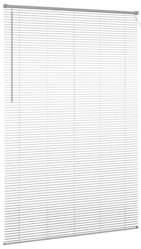 Persiana de Janela com cortinas Outros Manual Prata 150 x 220 cm Alumí