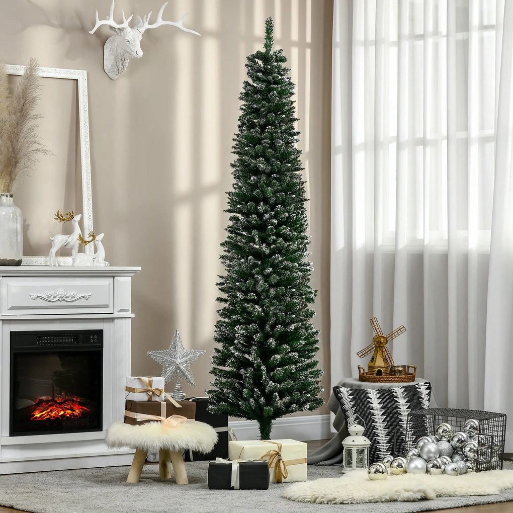 Árvore de Natal Artificial Altura 190 cm com 570 Ramos de PVC Ignífugo