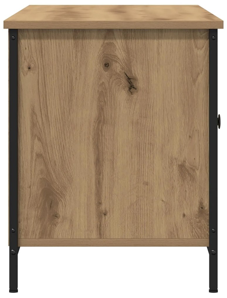 Mesa de TV vidaXL Carvalho Artesanal 100x40x50 cm Madeira Derivada e A