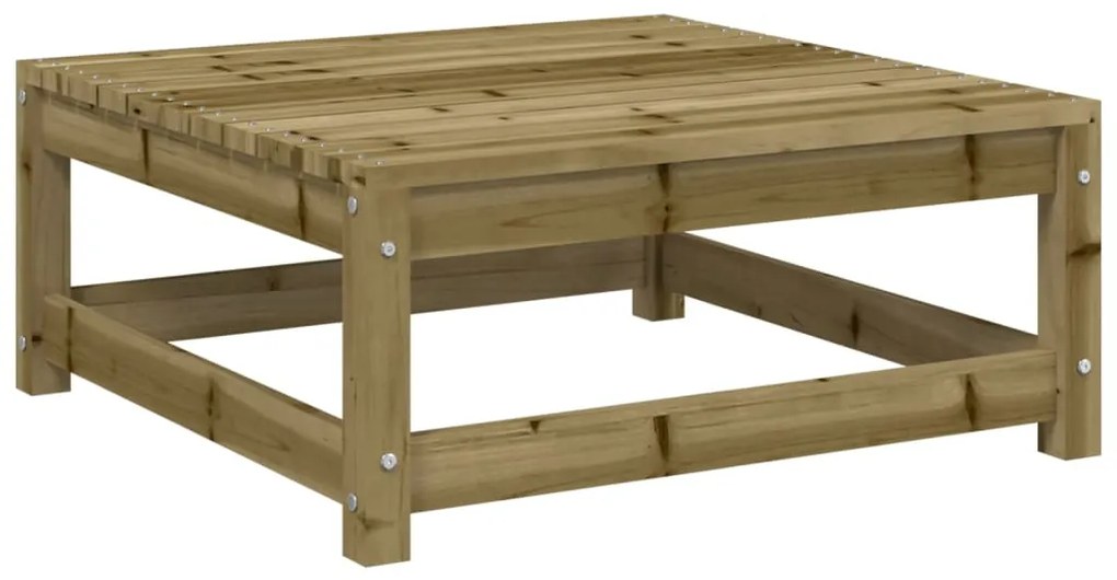 9 pcs conjunto sofás de jardim c/ almofadões pinho impregnado