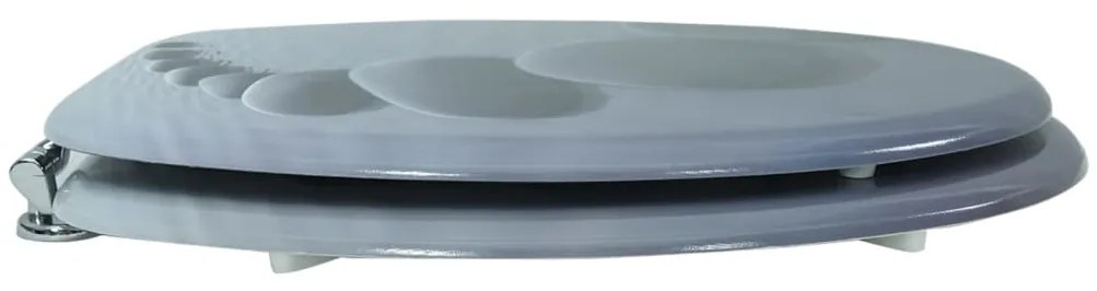 Assento de sanita com tampa MDF design seixos