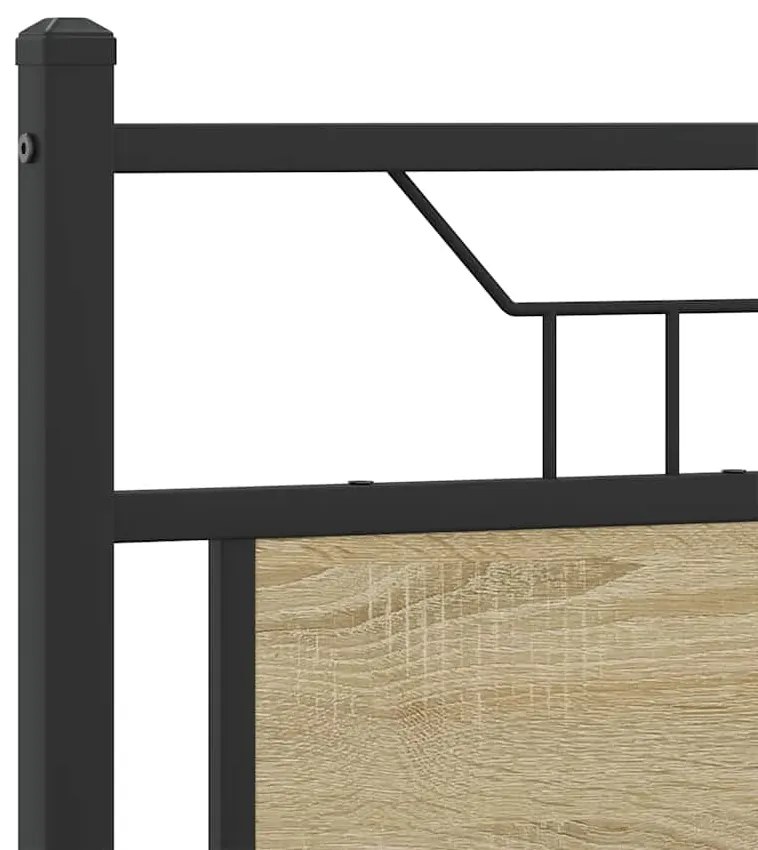 Estrutura cama s/ colchão derivados de madeira carvalho sonoma