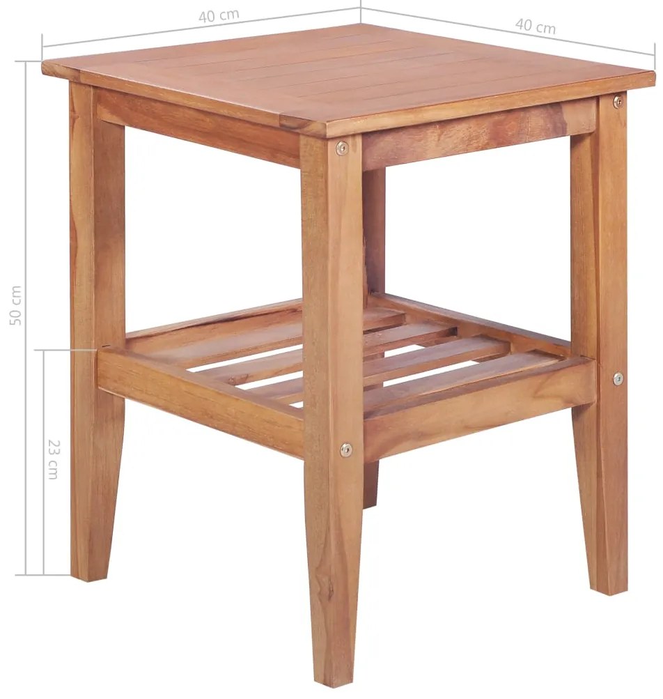 3 pcs conjunto de bistrô teca maciça