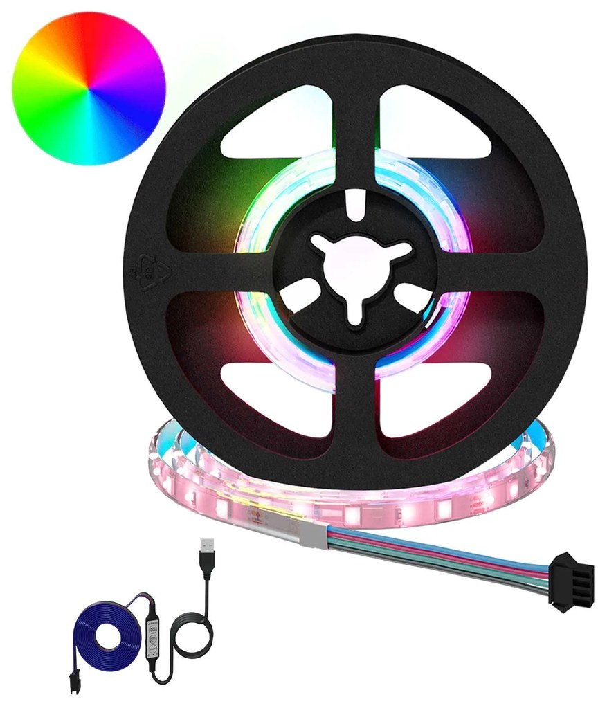 vidaXL Fita LED 2 pcs Preto e Transparente 250 mm Cobre e Plástico