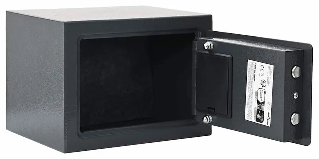 Cofre Digital Electrónico Cinza Escuro 23x17x17 cm Aço