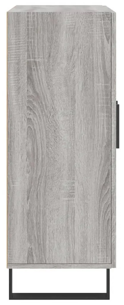 Aparador 69,5x34x90 cm derivados de madeira cinzento sonoma