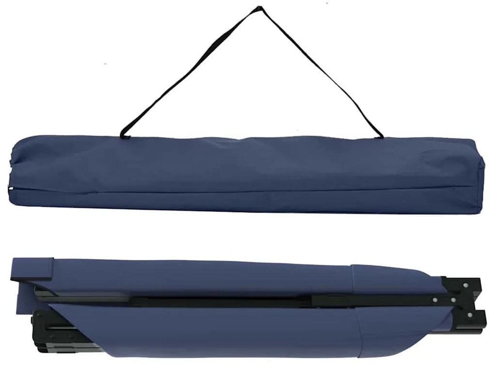 Camas dobráveis com bolsa de transporte Azul 600D Oxford