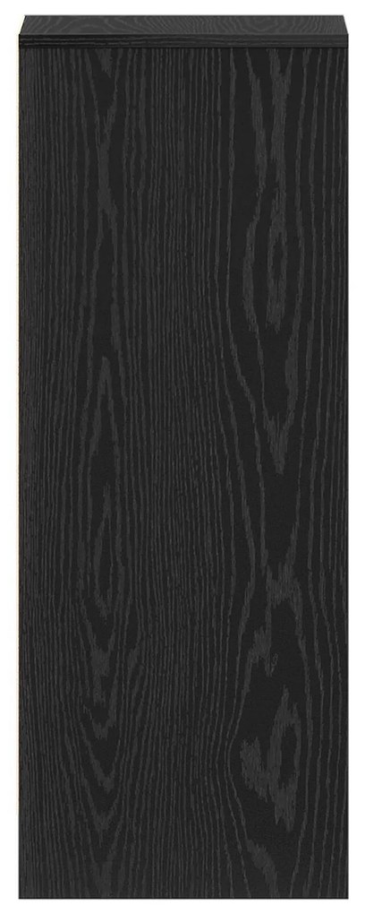 Armário de Sapatos vidaXL Carvalho Preto 31,5x35x90 cm em Madeira de E