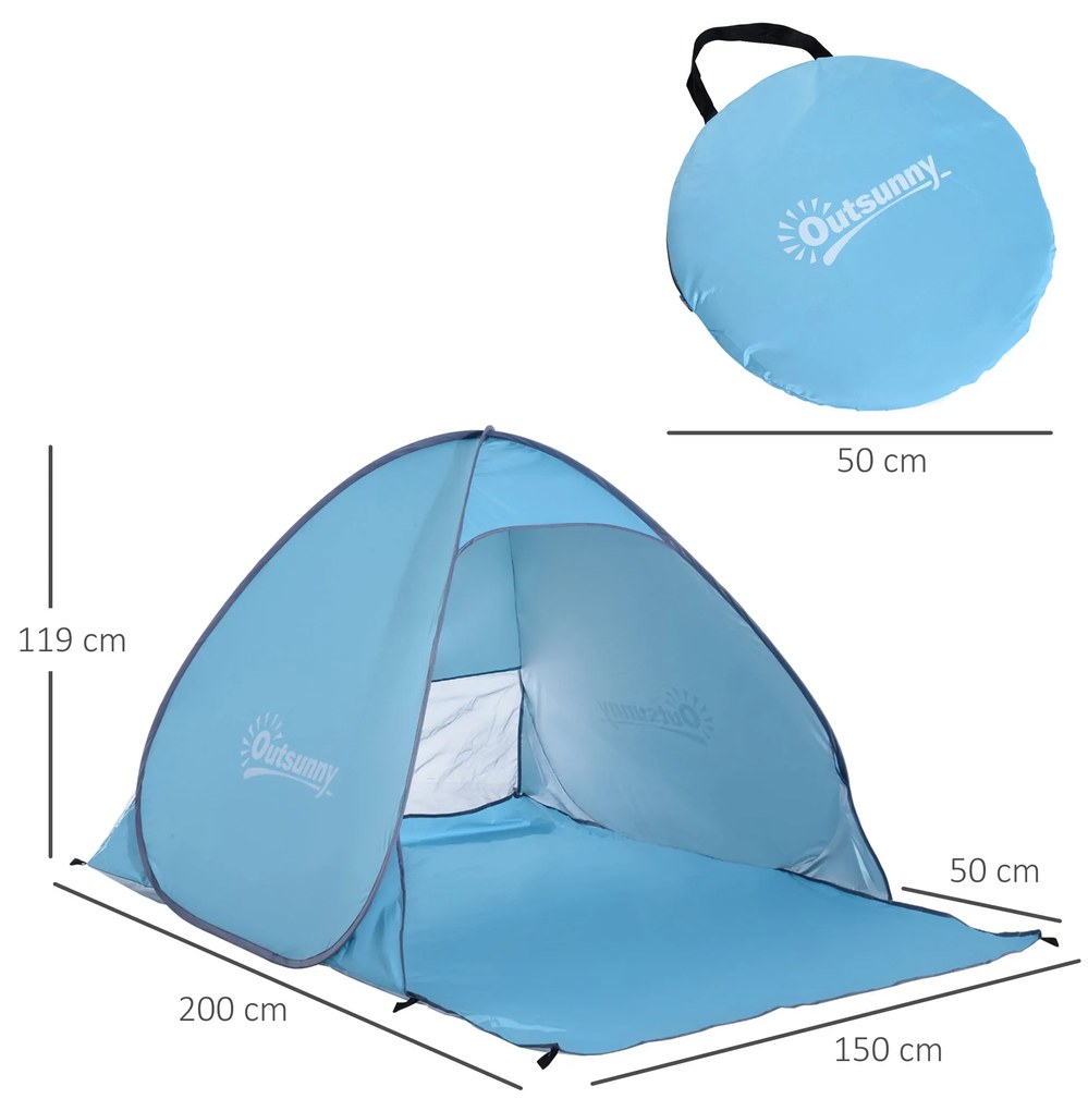 Outsunny Tenda Pop-up Instantâneo e Portátil com Janelas Protetoras pa