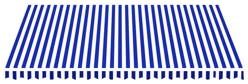 Tecido de substituição para toldo 4,5x3,5 m azul e branco