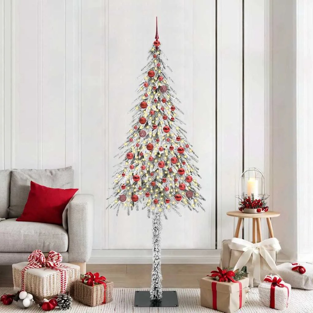 vidaXL Árvore de Natal com 300 LEDs com suporte Branco 210 cm PE e Aço