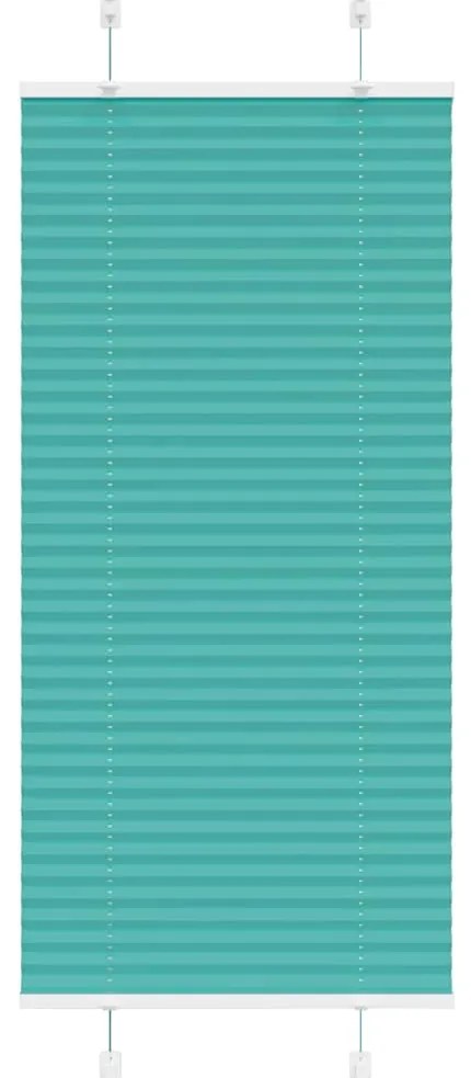 Gasolina verde Plissada Cega 60x100 cm Largura Tecido 59,4 cm