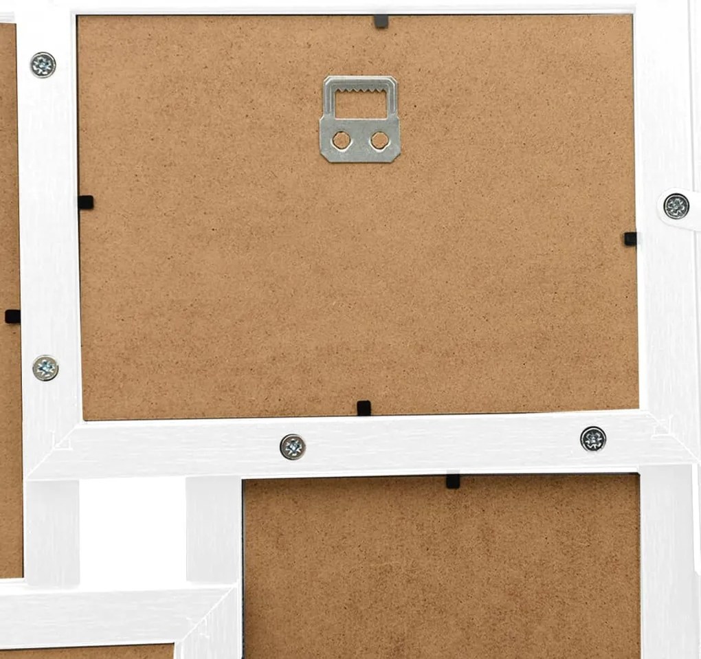 Moldura para 24 (10x15 cm) fotografias MDF branco