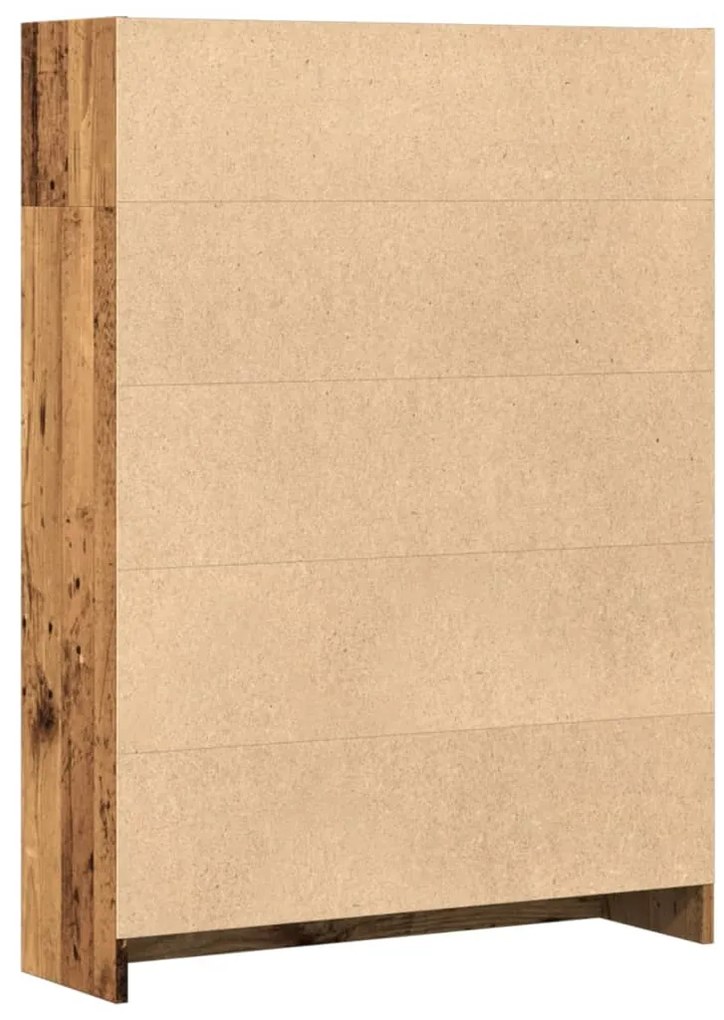 Estante 80x24x109 cm derivados de madeira madeira velha