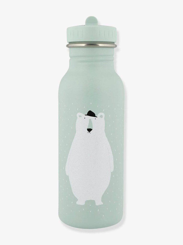 Garrafa de 500 ml, da TRIXIE verde claro liso com motivo