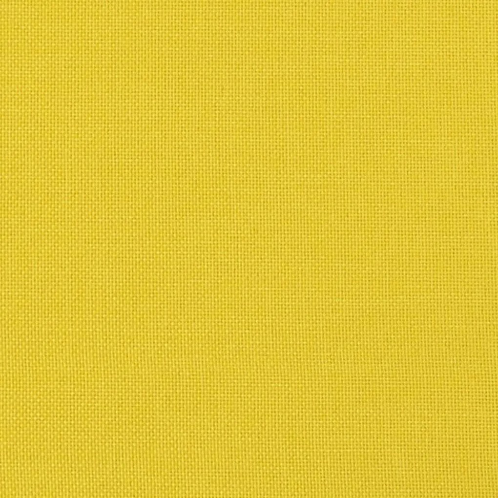 Sofá de 2 lugares 140 cm tecido amarelo-claro