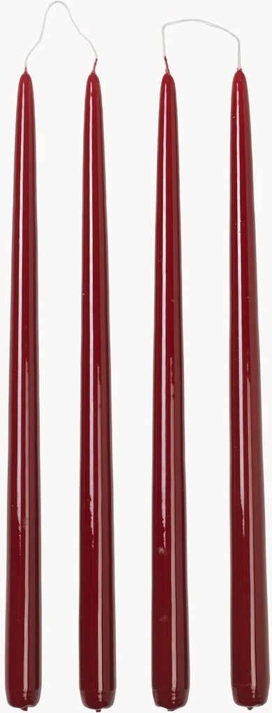 Velas de jantar artesanais Smooth, conjunto de 4