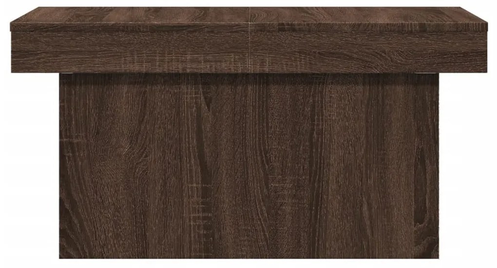 Mesa de centro 80x55x40 cm derivados madeira carvalho castanho