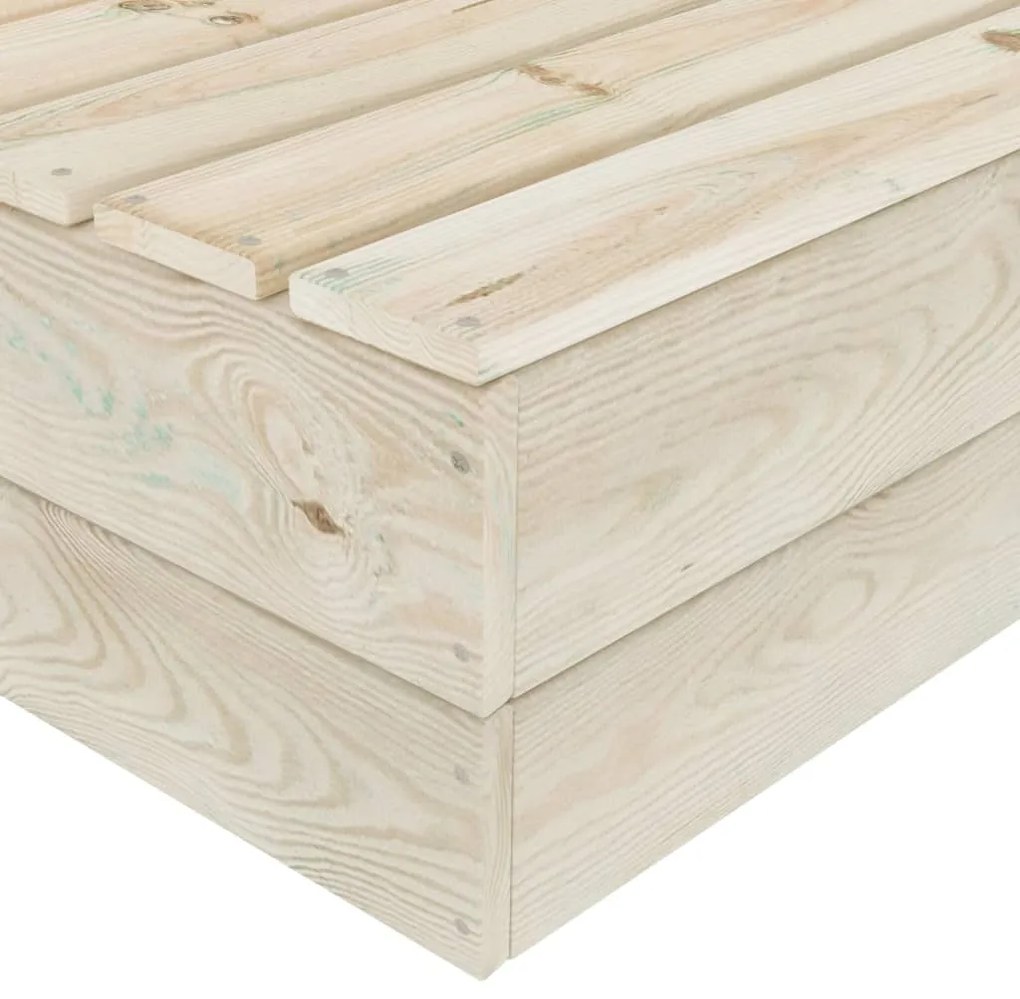 Messa de jardim 2 pcs 60x60x30 cm madeira de abeto impregnada