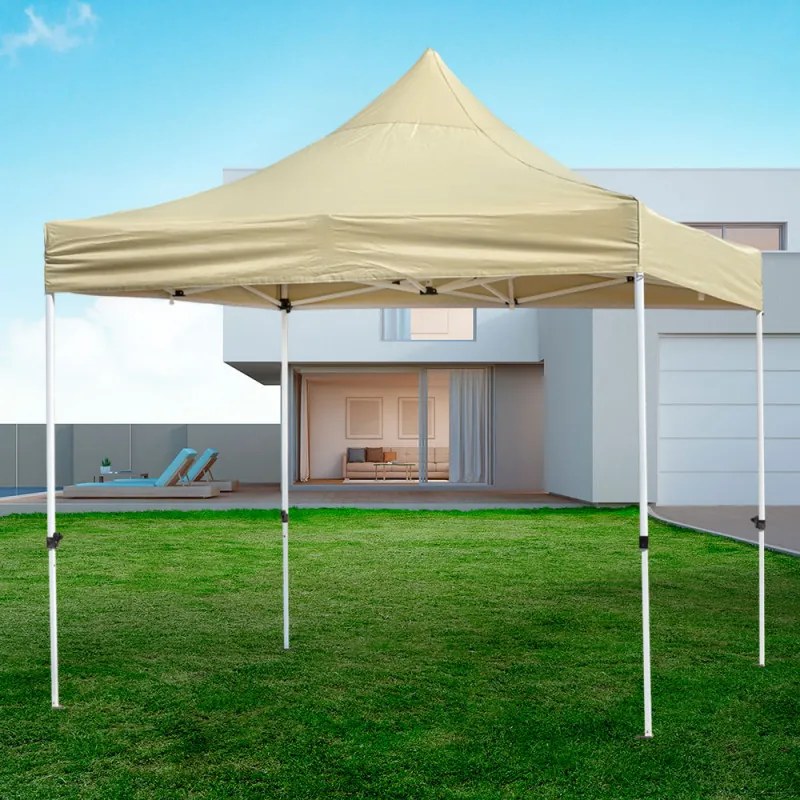 Tenda Jardim Para Festas, Feiras, Eventos 3x3 Force uso Profissional Creme