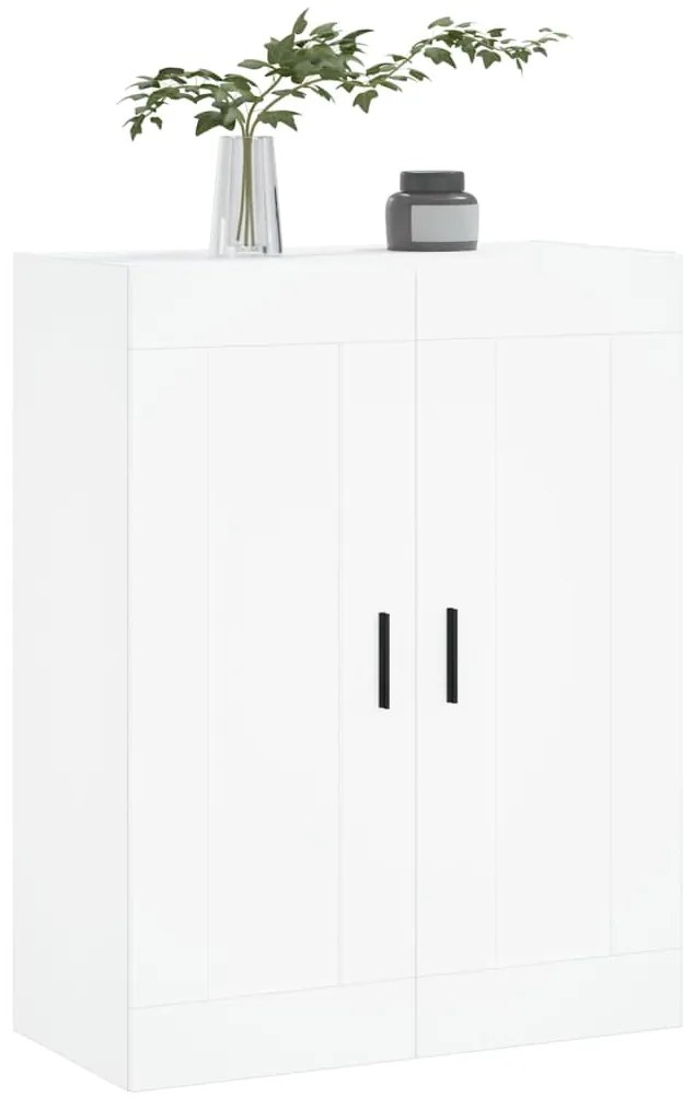 Armário de parede 69,5x34x90 cm derivados de madeira branco