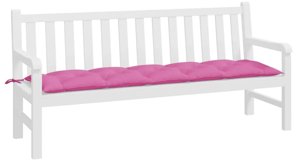 Almofadão p/ banco de jardim 180x50x7 cm tecido oxford rosa