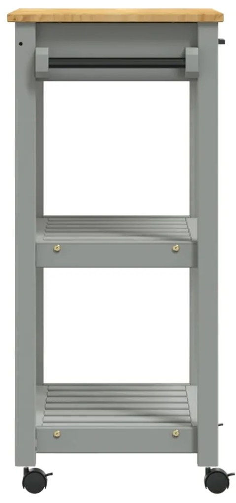 Carrinho de cozinha MONZA 60x40x90 cm madeira de pinho maciça