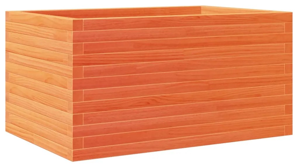 Vaso/floreira de jardim 90x60x46 cm pinho maciço castanho-mel