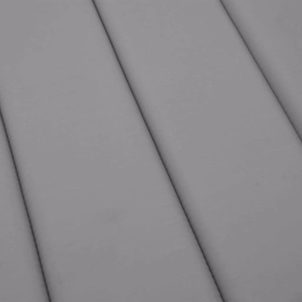 Almofadão p/ espreguiçadeira 200x50x3 cm tecido oxford cinzento