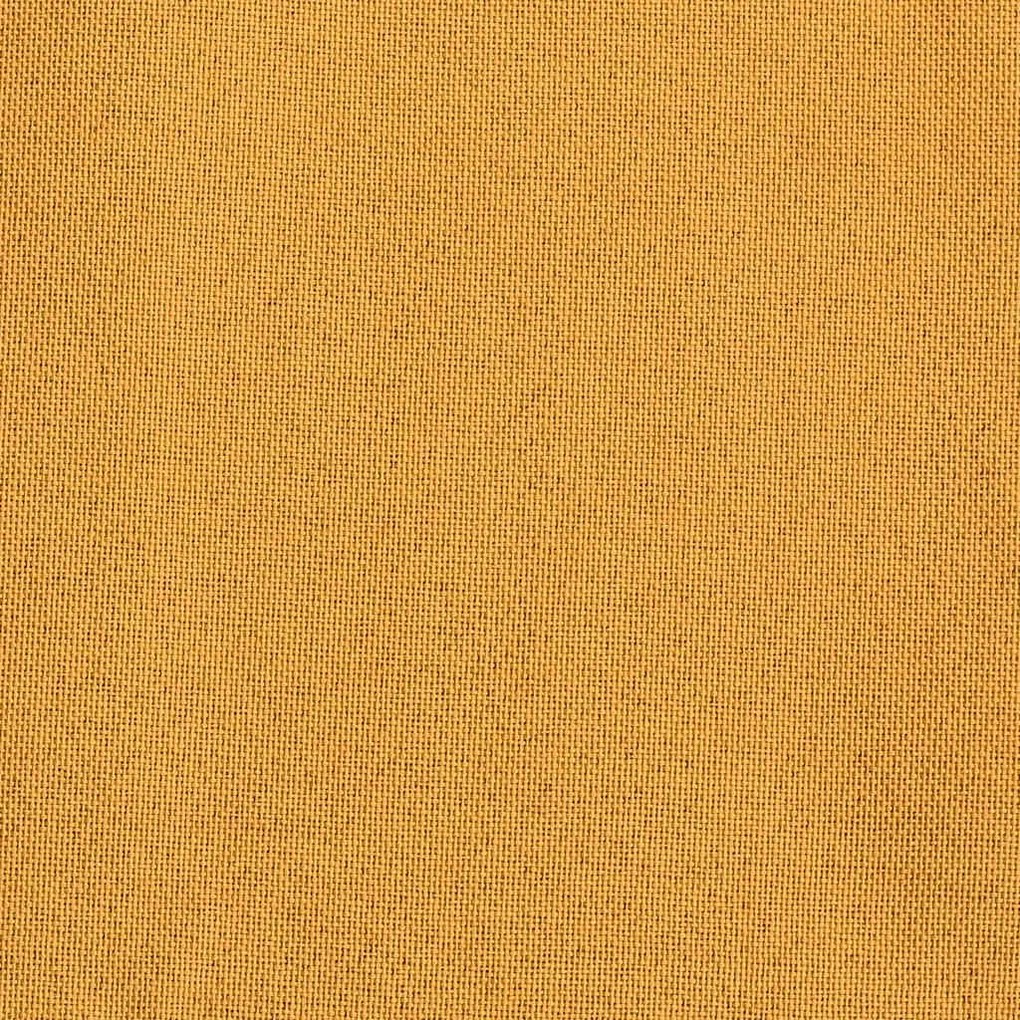 Cortinas opacas aspeto linho c/ ganchos 2 pcs 140x225cm amarelo