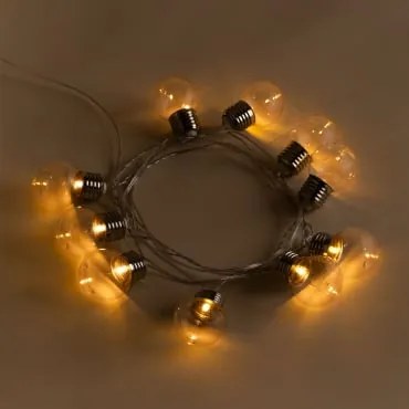 Guirlanda Led Com Carregador Solar De 2 M Nannas Branco Cálid - Sklum
