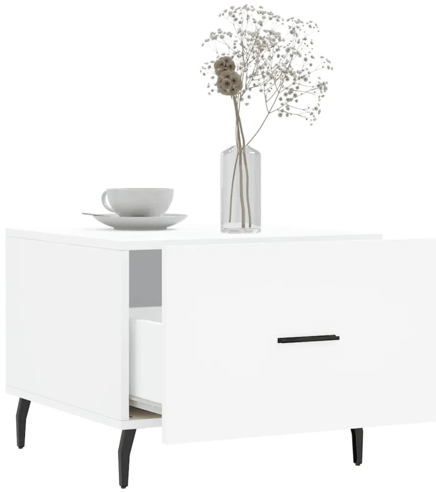 Mesa de centro 50x50x40 cm derivados de madeira branco