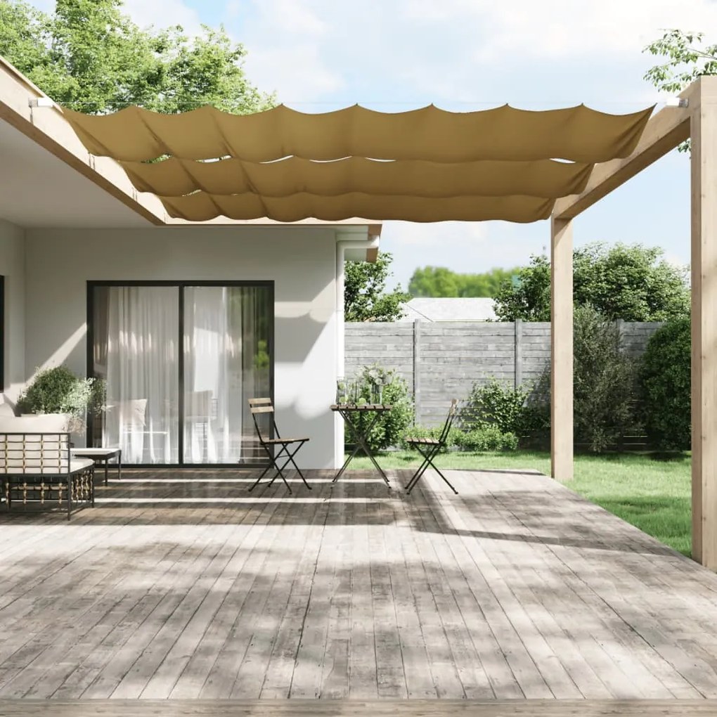 Toldo vertical 140x600 cm tecido oxford bege