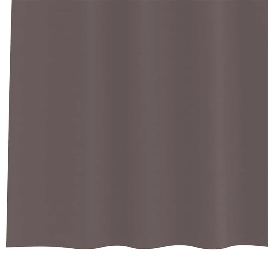 Cortinas 2 pcs Castanho escuro 245 x 140 cm Poliéster