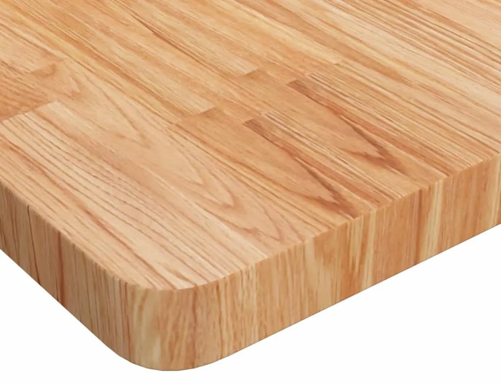 Tampo mesa quadrado 40x40x4 cm carvalho tratado castanho-claro