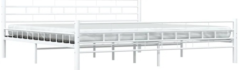 Estrutura de cama 200x200 cm metal branco