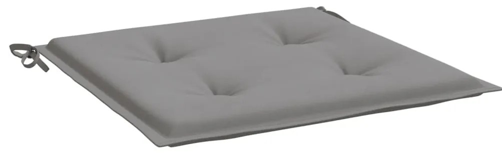 Almofadões p/ cadeiras de jardim 6 pcs tecido oxford cinza