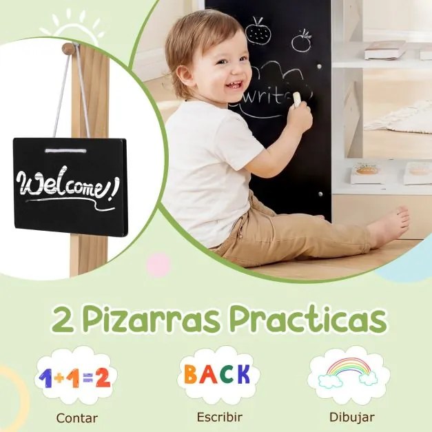 Conjunto de supermercado para crianças de madeira com carrinho, máquina de venda automática, caixa registradora, estantes e comidas de brincar cinza