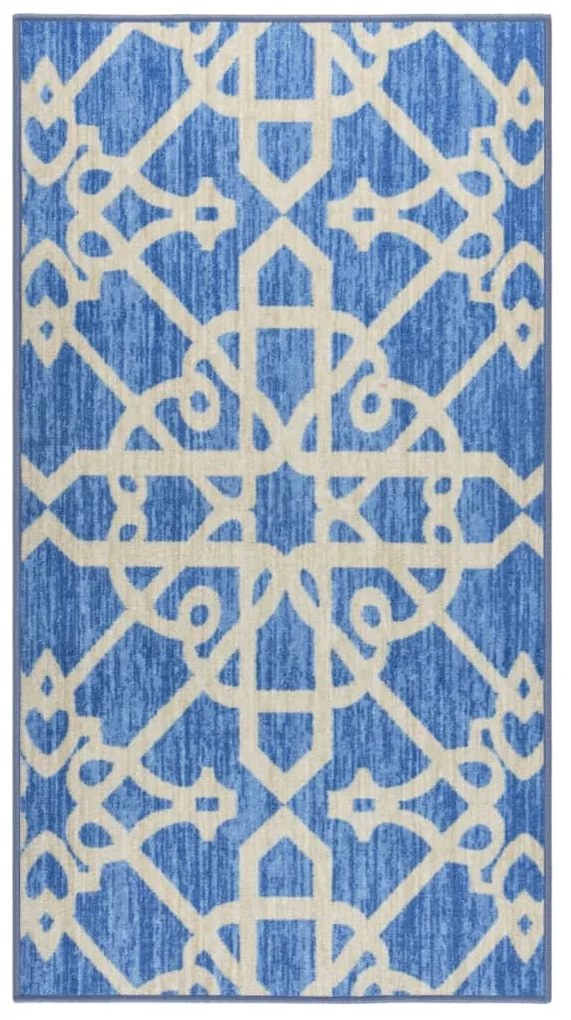 vidaXL Tapete/passadeira 80x150 cm azul