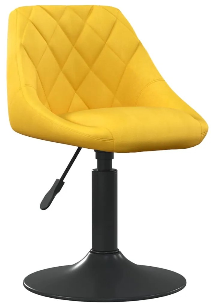 vidaXL Cadeira de jantar veludo amarelo mostarda