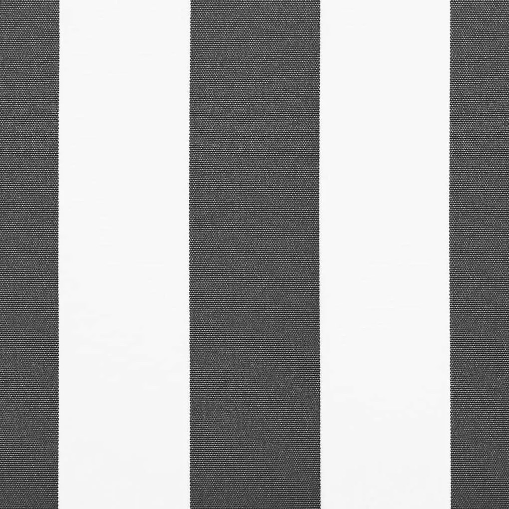 Toldo retrátil 4x3 m tecido e alumínio antracite e branco