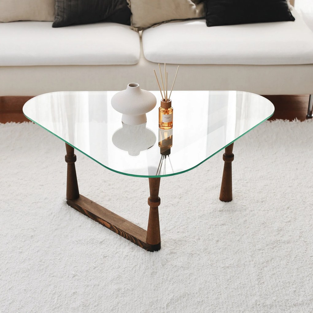 Mesa de Centro Cam – Nogueira – 96x41x81 cm