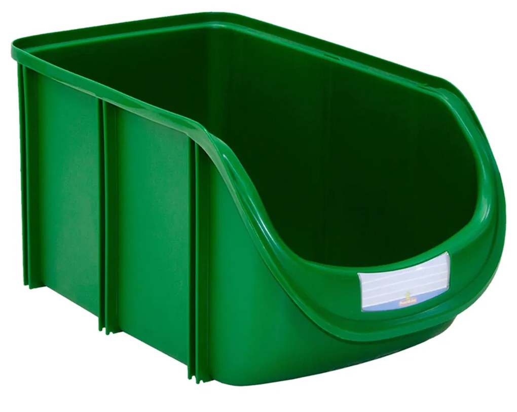 Caixa Organizadora Empilhável Polipropileno Verde 33X19.5X17cm