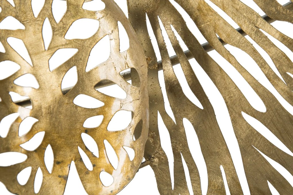 DECORAÇÃO DE PAREDE IRIS 115X5X64 CM DOURADO