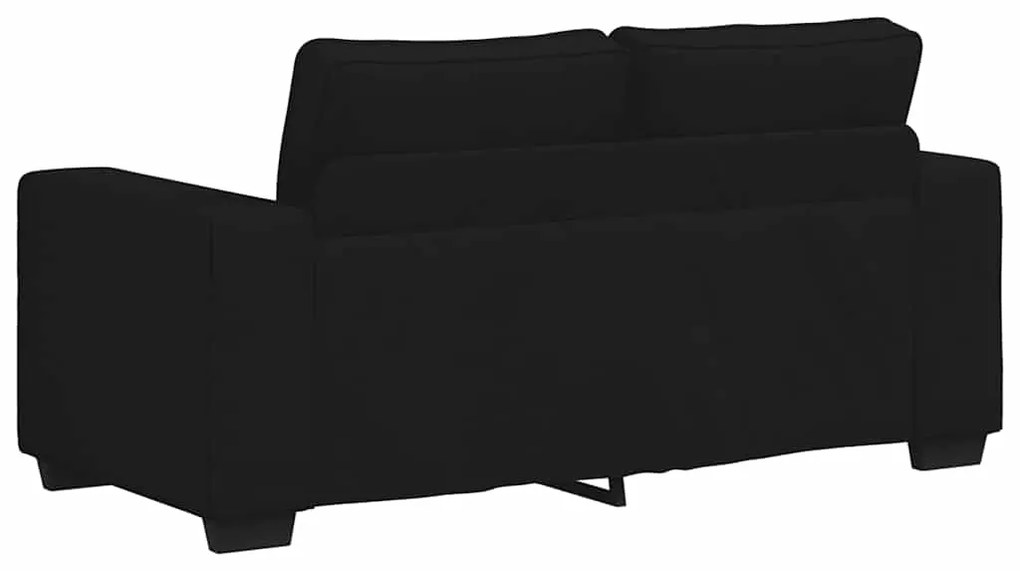 Sofá de 2 lugares tecido 120 cm preto
