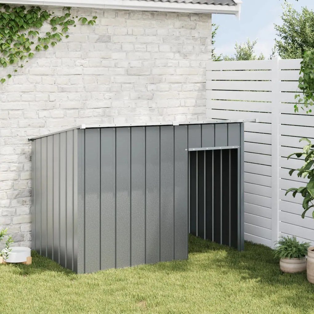 Casota para cães com telhado aço galvanizado antracite